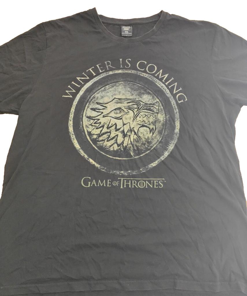 Game Of Thrones Shirt Size 3XL unisex Adult Black Short Sleeve Casual HBO