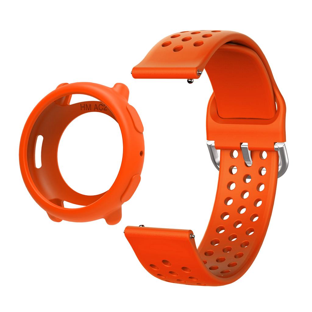 Silikon Schutzhülle+Armbandabdeckung Hülle Für Huami Amazfit Active2 Smart Ersatz Zubehör Rahmen Hüllen Bildschirmschutzhülle