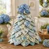 DIY Stoffbaum Bastelset, Patchwork-Stoffpaket mit Blumenmuster für Tischdekoration