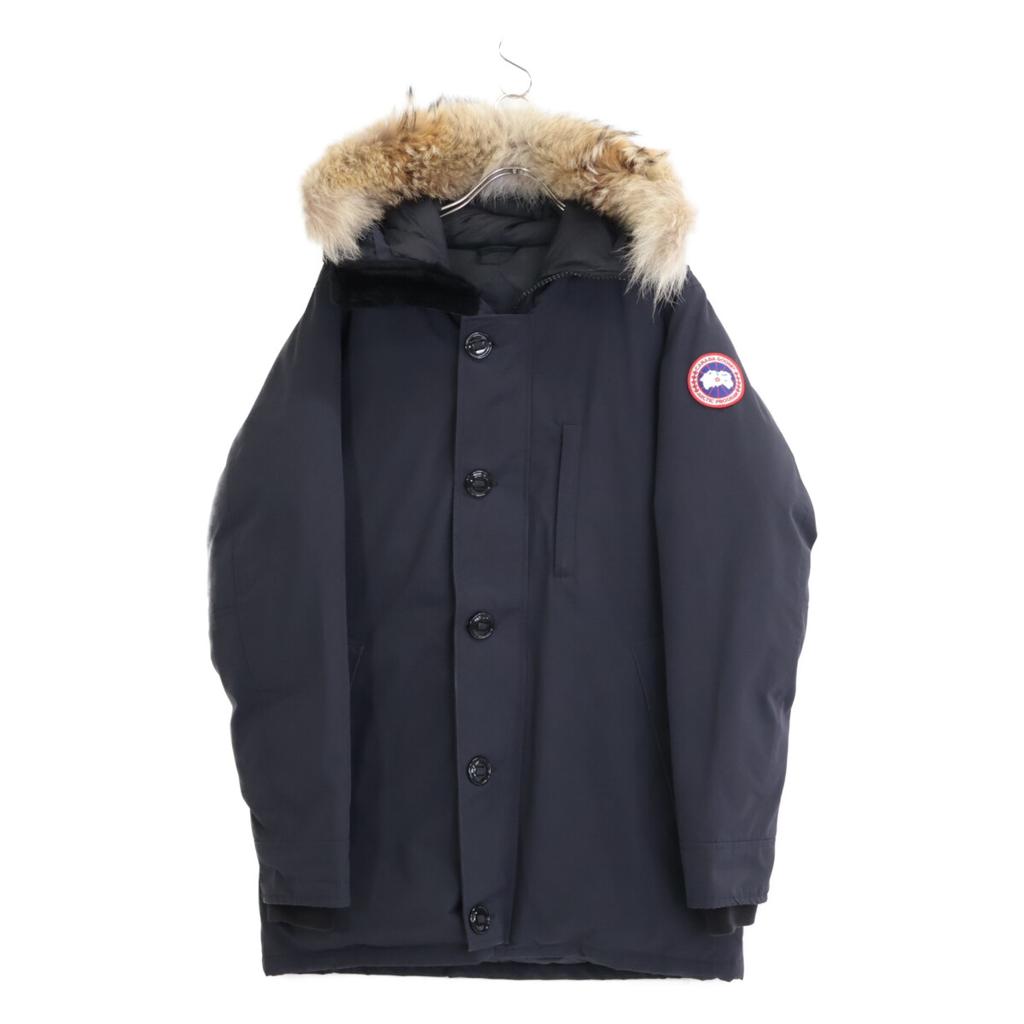 CANADA GOOSE 3438JM Navy Jasper Coyote Fur Down Jacket Jacket M NavyUsed