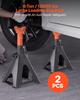 Jack Stands, 6 Ton (13,000 lbs) Capacity, 370-580 mm Adjustable Height, Heavy Duty Steel Jack Auto Stands with Double Locking, for Lifting RV, Small