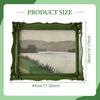 Vintage Photo Frame Landscape Card Holder Stand Desk with Hook Wall Hanging or Tabletop Display for