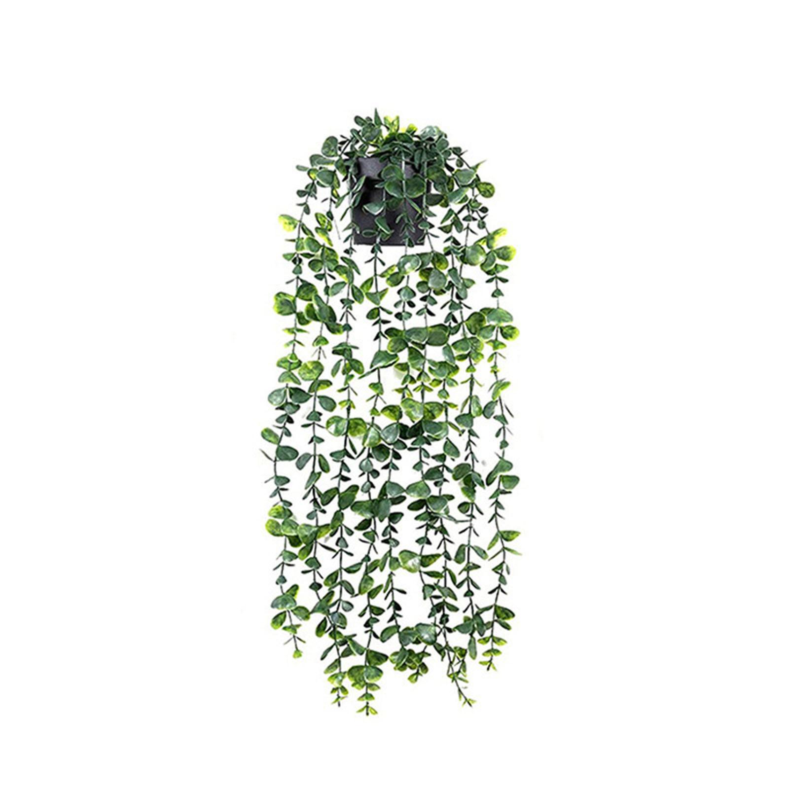 

Lifelike Artificial Hanging Plants , Leaves, Indoor Wall Decoration Flowers & Small Faux Potted Plants for Home Decor One Size