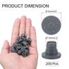 ABUH-7.5 Mm/0.3 Inch Vials Rubber Stoppers 200 Pcs Two Legs Butyl Rubber Bottle Stopper Self-Healing Injection Ports Seal 7