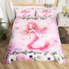 Pink Castle Three-Piece Quilt Cover 3D Digital Printing Bedding Set Bed Cover