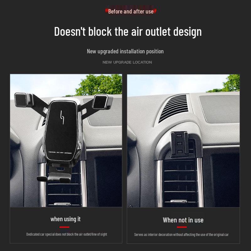 Wireless Charging Phone Holder for 10-15 Cayenne