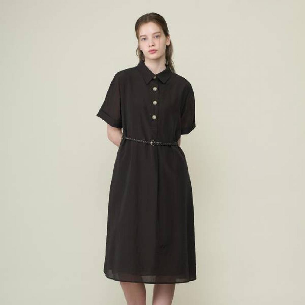 BCBG Belted SHeer H Line Dress B6m5o638