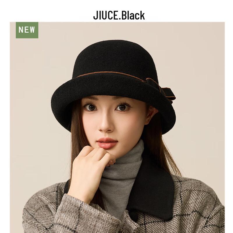 Женская шерстяная шапка-рыбака с ремешком