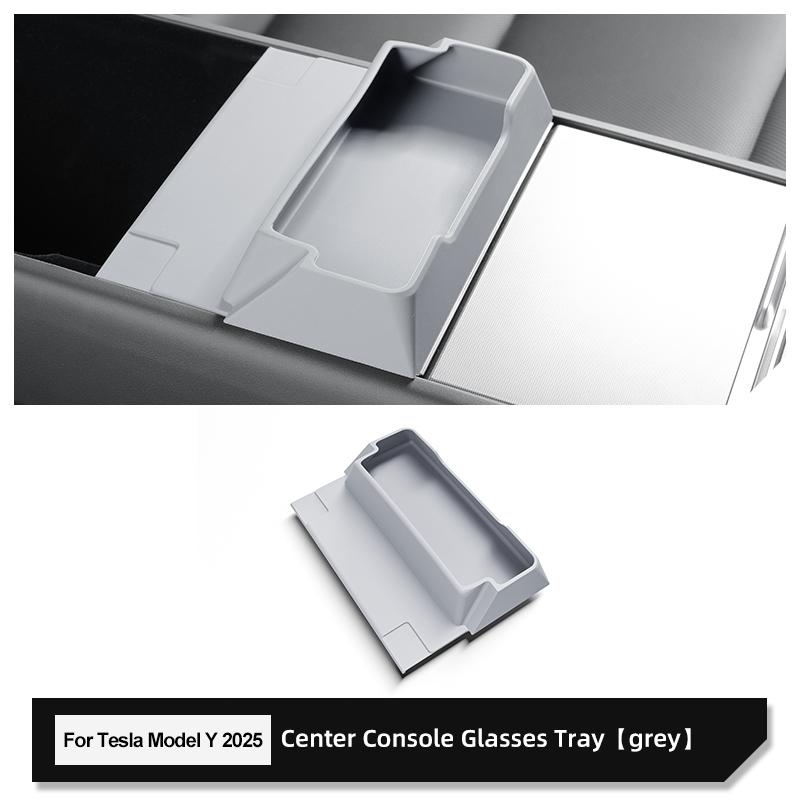 for Tesla Model Y Launch/Juniper 2025 Center Console Armrest Storage Box Glasses Tray Organizer Car Interior Accessories