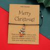 6Pcs/Set Christmas Series Santa Claus Snowman Tree Pendant Bracelets For Women Men Adjustable Rope Unisex Bracelets Jewelry Set
