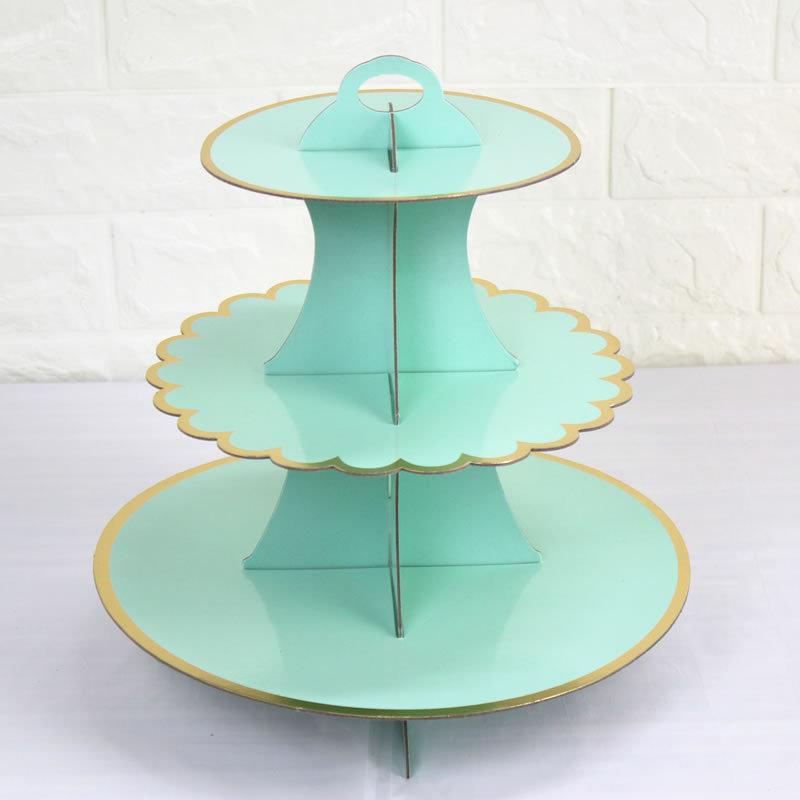 Disposable Birthday Party Paper Cake Display Stand