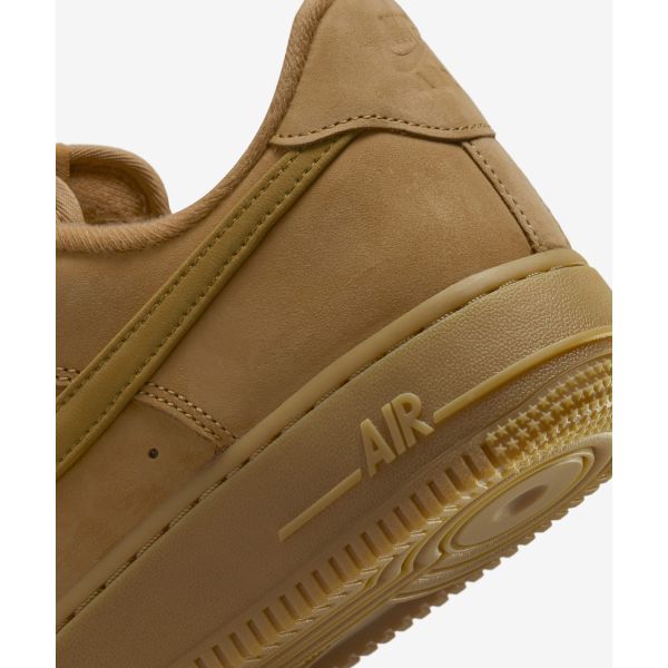 Nike Air Force 1 07 Keten Buğday Kadın Spor Ayakkabı Kahverengi Sakız-Açık-Kahverengi Siyah FZ7372-200