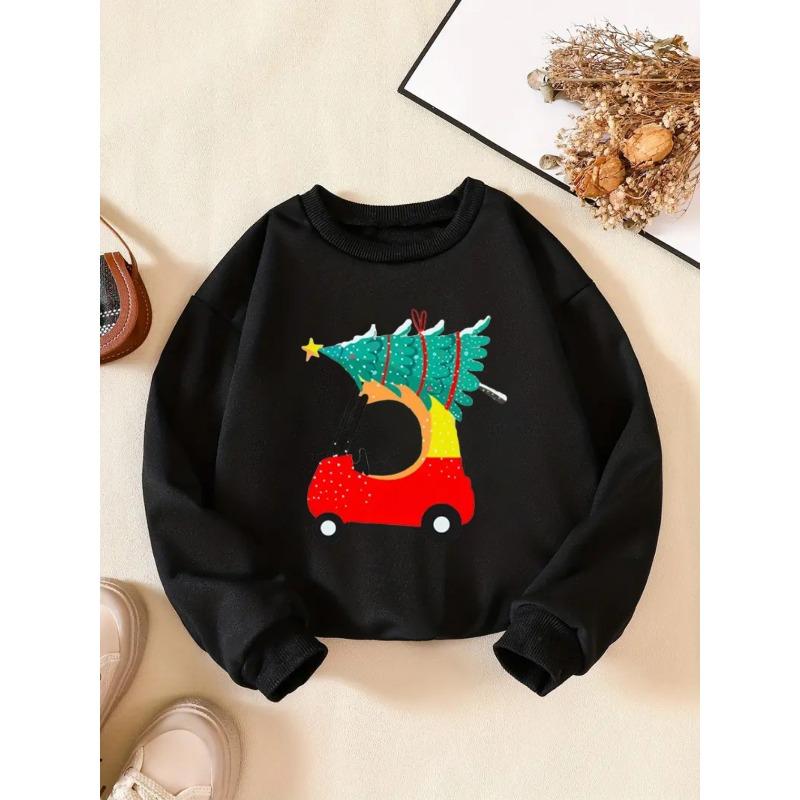 Creative Letter Pattern Boys And Girls Round Neck Sweatshirt Spring And Autumn Fashion Casual Sweatshirt Suitable for Daily Party Holiday Gifts 110