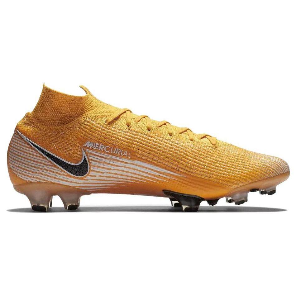 Nike Mercurial Superfly 7 Elite FG Laser Orange Unisex Turnschuhe Weiß Schwarz AQ4174-801