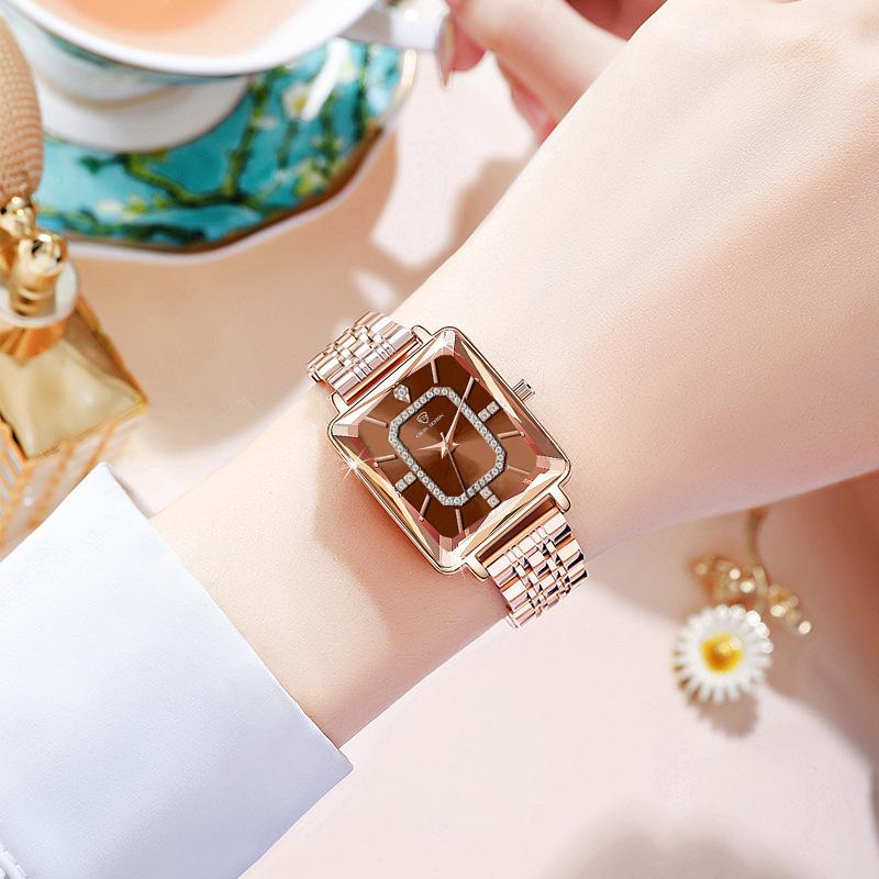 New live steel band waterproof ladies watch fashion diamond watch temperament women's watch explosion quartz watch