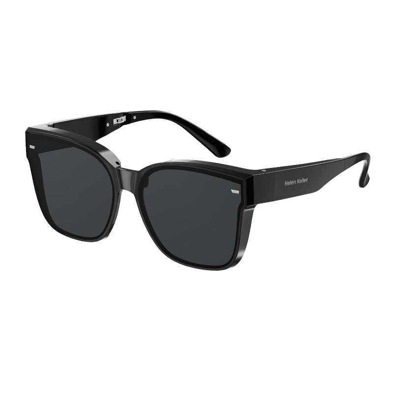 Helen Keller Foldable Polarized Clip-on Myopia Sunglasses