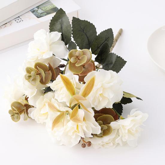 1 Bunch Artificial Flower Vivid Appearance Simulation Cherry Blossoms Wedding Arrangement Decor