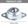 Pack Of 5 Mini Furniture Castors 15mm Round Ball Rollers Small Flat Furniture Rollers Upgrades for Home & Industrial Use