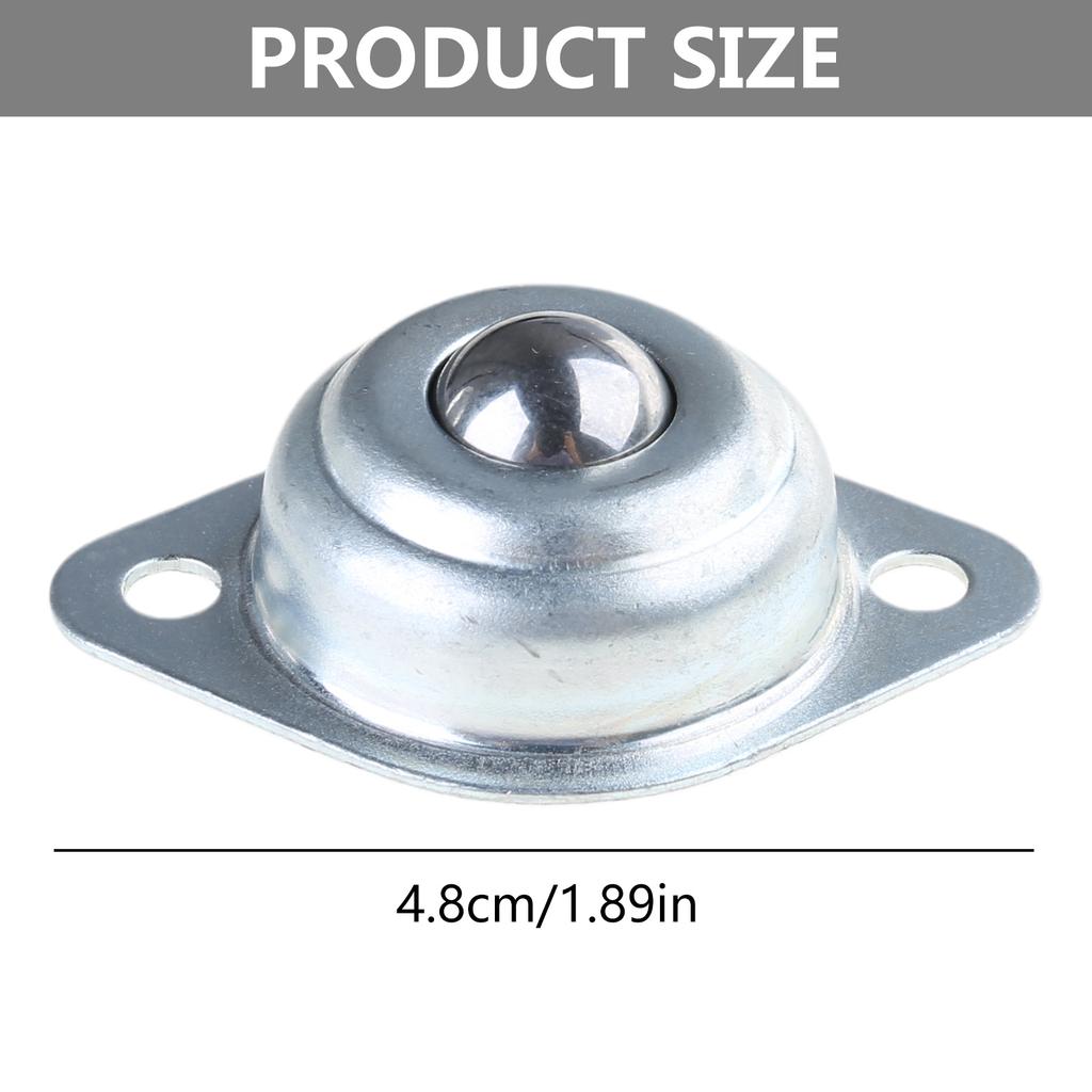 Pack Of 5 Mini Furniture Castors 15mm Round Ball Rollers Small Flat Furniture Rollers Upgrades for Home & Industrial Use