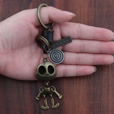 Miniatuur Schedel Ornament in Retro Stijl Mini Sleutelhanger Hanger Accessoires Handtas
