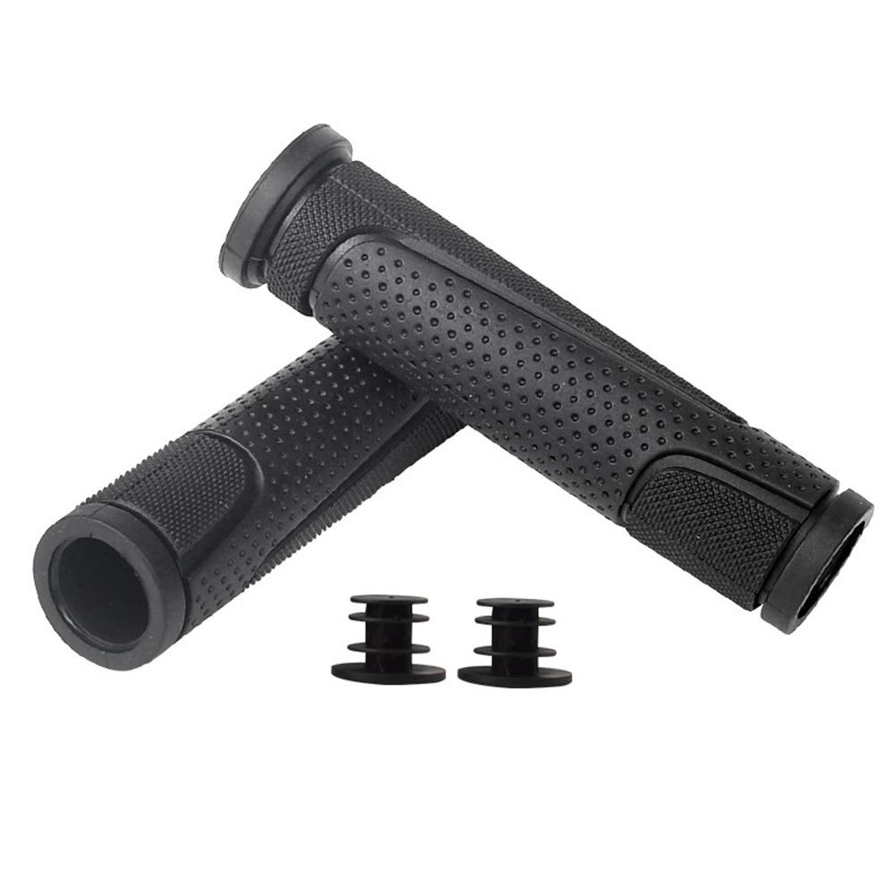 Comfortable Bicycle Grips Ergonomic Mountain Handlebars Kids Bike Handlebar Grips Balance Bike Black-125mm