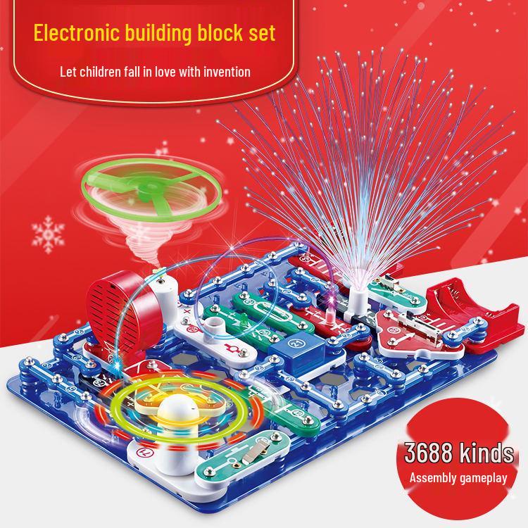 Electric Boy STEM Building Blocks: 9988 Circuit Puzzles & 6688 Science Experiments for Schools