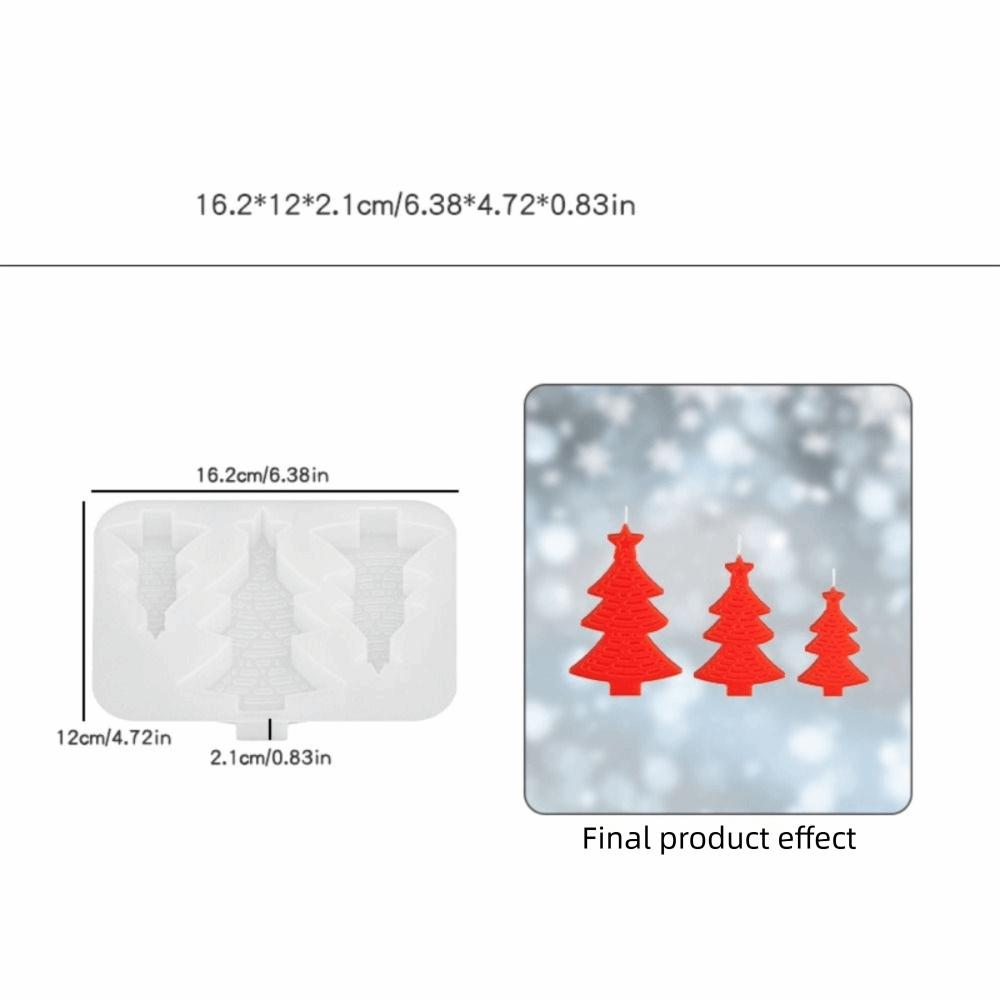 Reusable Christmas Tree Silicone Mold Food Grade Mousse Mold Chocolate Muffin Mold  Baking Decor