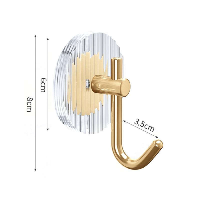 Acryl Wandhaken Badezimmer Selbstklebender Handtuchhaken Kein Bohren Wandmontierter Handtuchhalter Türhaken für Mantel Schlüssel Heimdeko