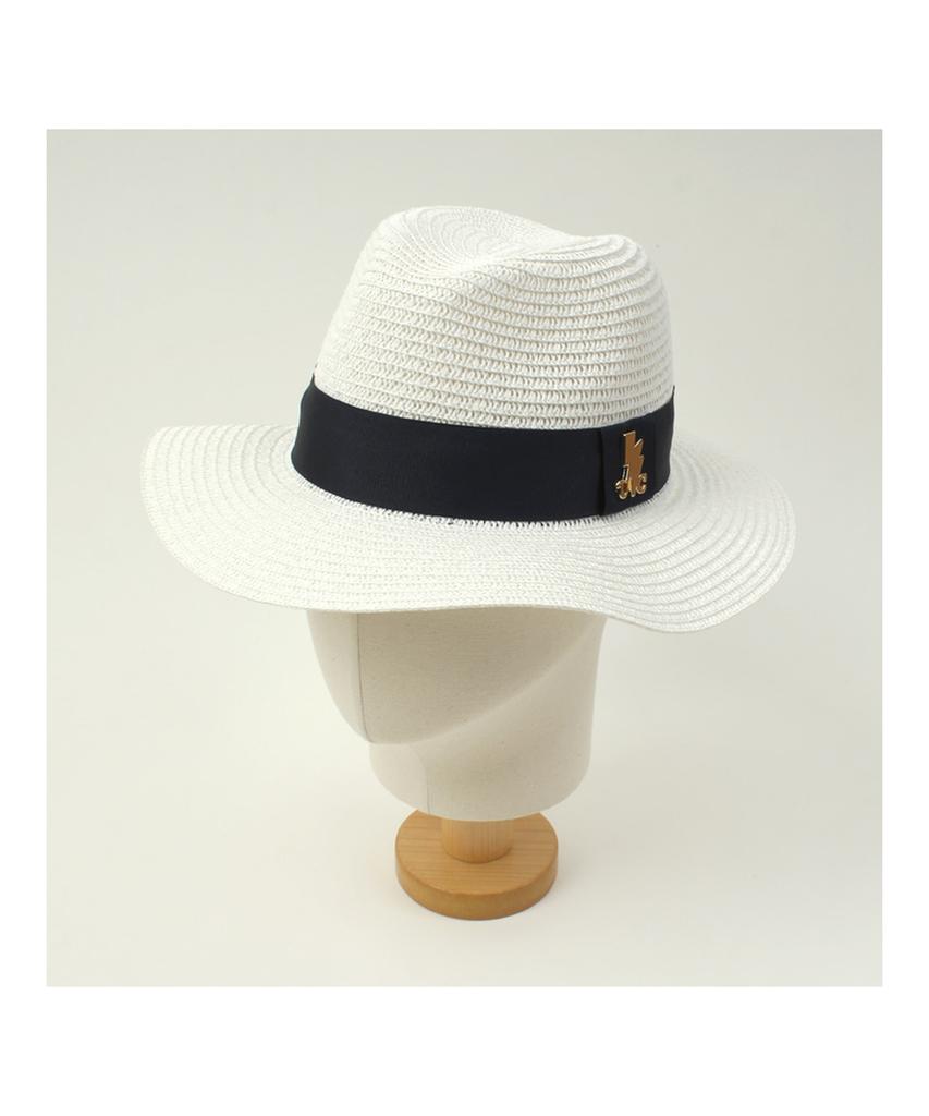 Yunibeosyeolkemiseuteuli Navy Line Summer White Fedora