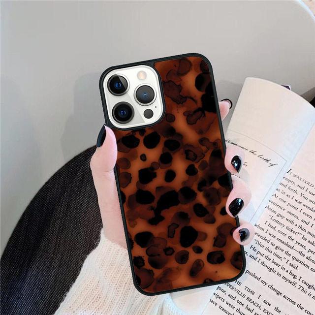 Dark Tortoise Pattern Coque Shell For iPhone 17 Air 15 16 14 13 12 Pro Max 11 Pro Max Plus Phone Case Cover