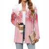 Women's Christmas Printed Lightweight Cardigan Long Sleeved Casual Loose Thin Fit With Pockets Cardigan Jacket