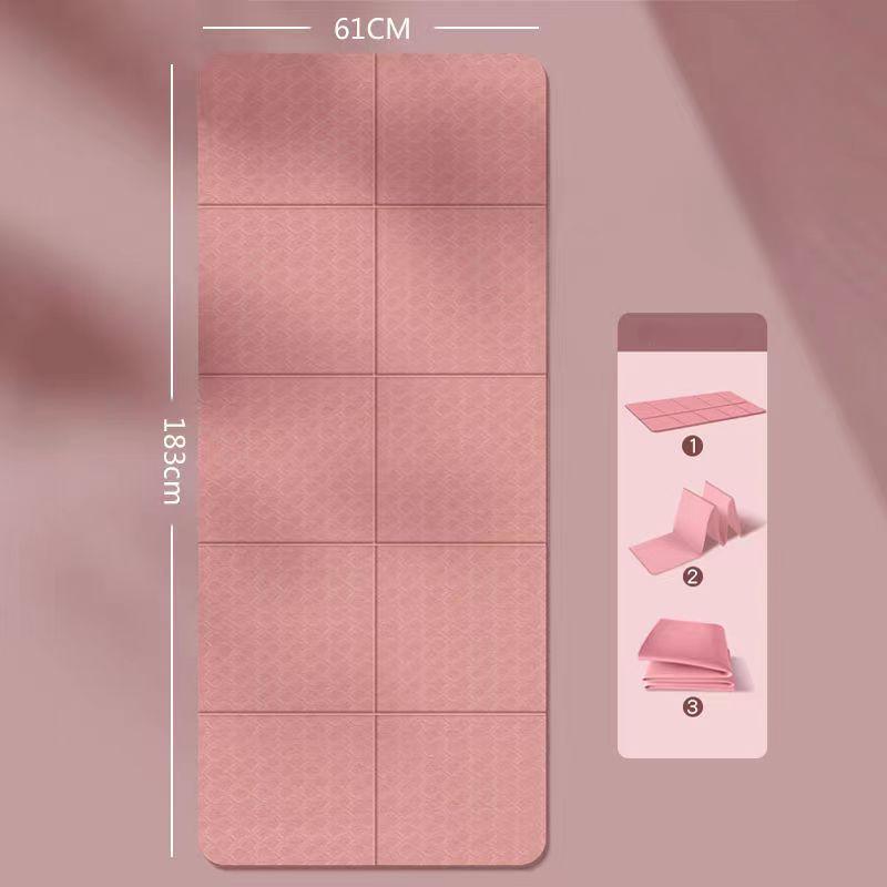 Convenient and Foldable Yoga Mat for Home Use Portable Thickened Anti Slip Fitness Home Floor Mat Student Nap Anti Slip Children's Nap Mat
