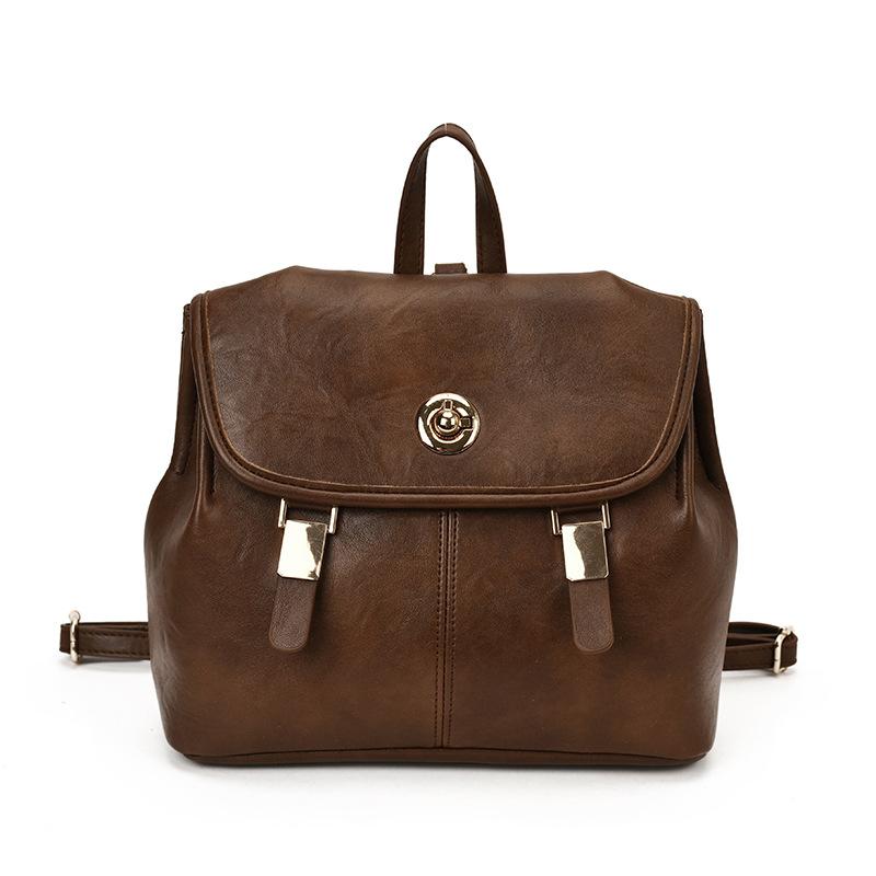 Vintage Fashion Backpack Simple Popular College Style Niche Backpack