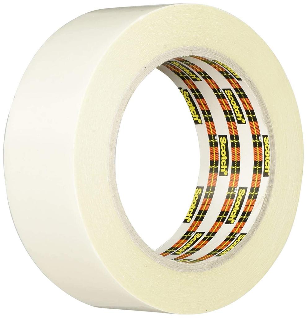 3M General for 40mm Wide X 20m Double-Sided Tape, Purpose, Scotch, Paper/Plastic/Metal, White, Long, PGD-40