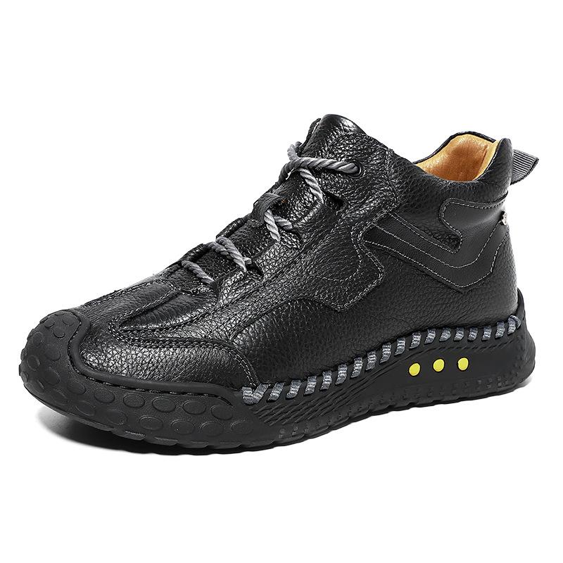 

Зима 2025 новая платформа мужские ботинки Мартин модные альпинистские ботинки верхняя кожа повседневные теплые короткие ботинки 46