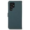 KHAZNEH Etui dla Samsunga Galaxy S25 Ultra Portfel z prawdziwej skóry krowiej Pokrowiec na telefon