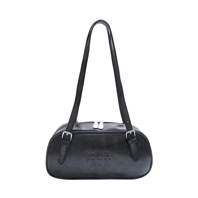 

This year s popular bag women s versatile bowling portable small square bag 2025 new trendy Boston shoulder messenger bag чорний