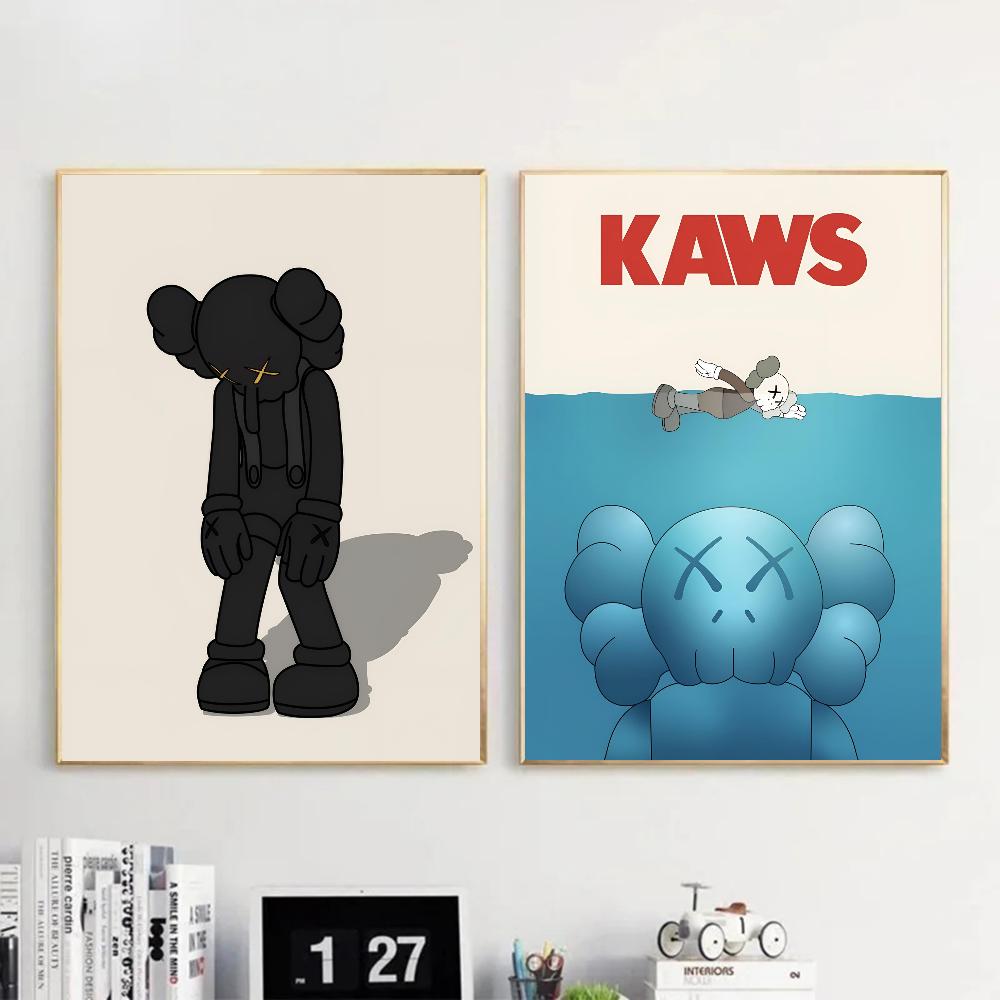 Graffiti Şiddetli Ayıcık Poster Kendinden Yapışkanlı Sanat Su Geçirmez Kağıt Sticker Kahve Evi Bar Odası Duvar Dekoru
