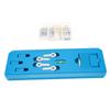 86pcs Picture Hanging Tool with Level Serrated Hook Picture Hanger Line Nails Wall Hook Frame Positioning Tool Blue