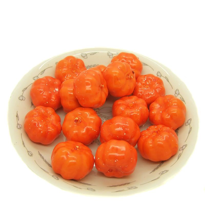 3.5cm Mini Artificial Pumpkin - Halloween Foam Small Pumpkin for Bonsai & Hanging Accessory