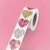 500pcs/roll - Pink Love Stickers, Heart-shaped Stickers, Love Labels for Valentine's Day, Mother's Day Weddings, Envelope Gift Packaging Decorations