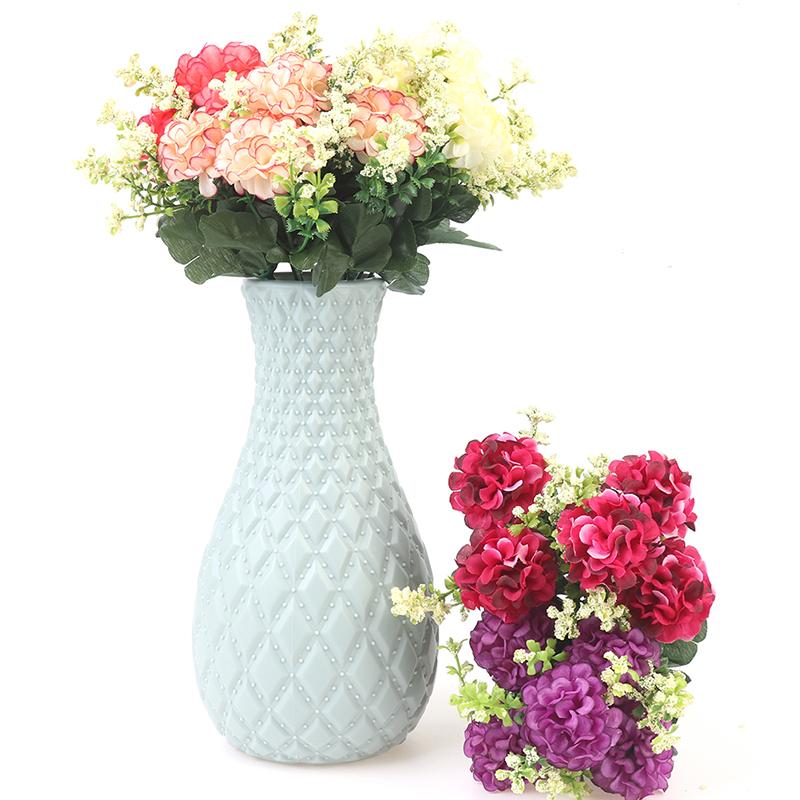 1 kytice 5 hlav Hydrangea Silk Flower Umělá květina Holding Flowers Dekor