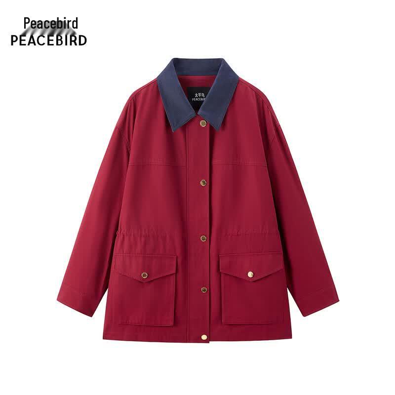 Peacebird Women s Loose Casual Jacket S