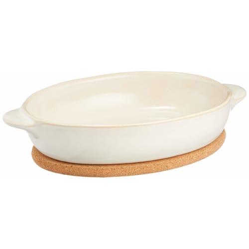 KINTO (Kintou) Oval Gratin, White, Oven, Microwave, and Dishwasher Safe, Gift, 23078