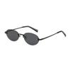 Frameless oval sunglasses for women, new small frame imperial sister style metal glasses, hot-selling fashion sunglasses