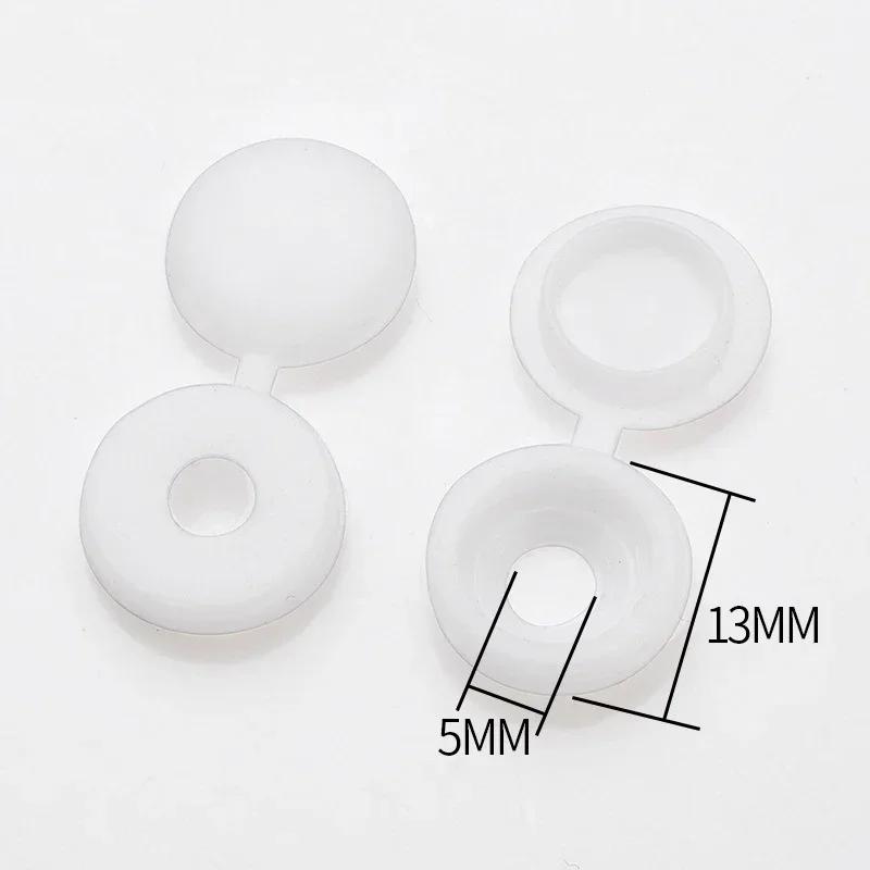 10/500PCS Motorcycle Car Screw Caps Nuts Covers Foldable Snap Protective Cover Hinge Plastic Button Furniture Upholstery Cover