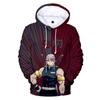 Unisex Anime-Inspired 3D Digital Print Hooded Sweatshirt Loose Fit Casual Streetwear