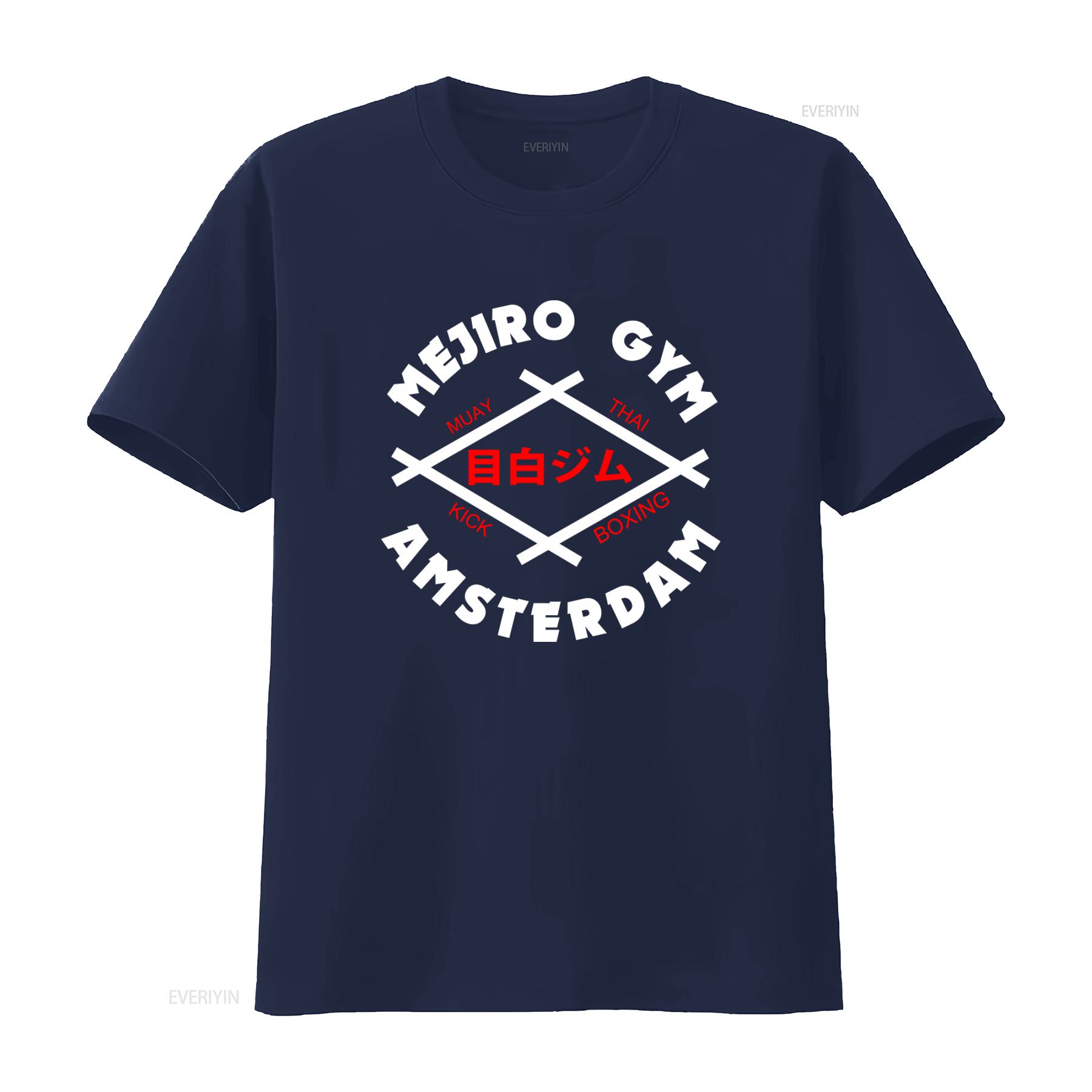 ZheXiong TEE Mejiro Gym Amsterdam Nederlandse Kickboksen Muay Thai Rob Kaman Peter Aerts T-shirt vintage Gewassen streetwear Unisex Comfortabel 3XL