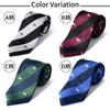 [Rachel] Animal Print Necktie, Dog Pattern, 100% Silk, Jacquard Weave, DogCat Design, Stripe Pattern, Small Design, Water-Repellent, Comes with Clear