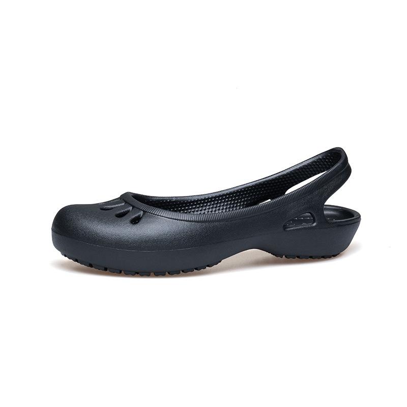 Ultraleichte Lochschuhe Damen Weichsohlige Arztschuhe Weißer Beutelkopf Große Größe Rutschfeste Strandschuhe Gartenschuhe